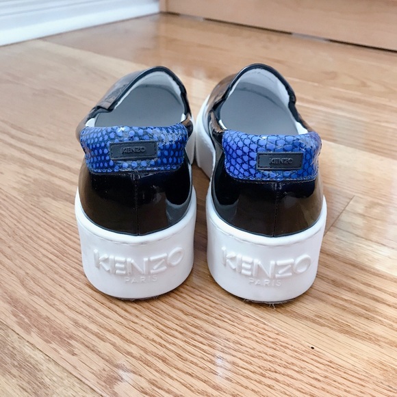 Kenzo black and blue inspired slip on sneakers size 37 - Picture 3 of 5